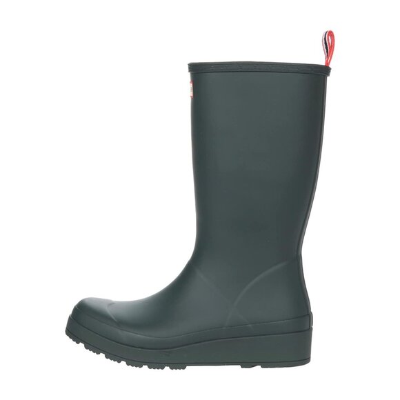 NEW HUNTER Womens Play Tall Rubber Rain Mud Boots Artic Moss Green Size 10 - Picture 3 of 7